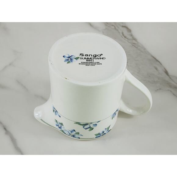 Sango Creamer Summerwind 3 1/2" Porcelain 8oz Dinnerware Year 2000 Serveware Vtg - Picture 10 of 13